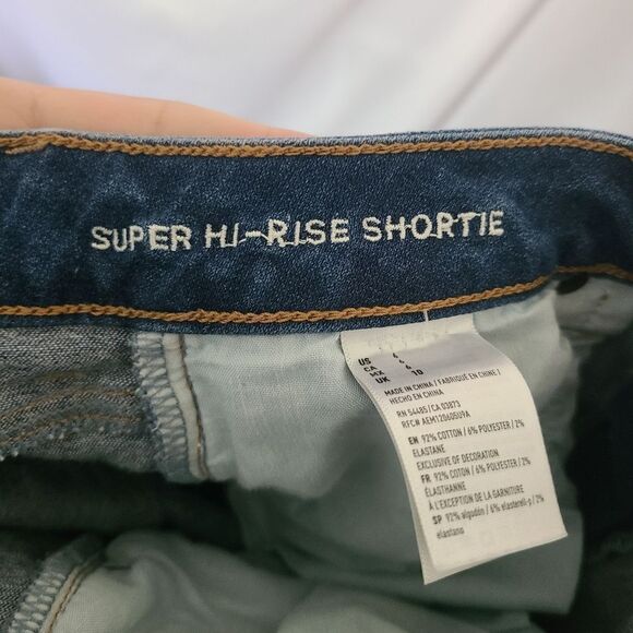 American Eagle Outfitters Distressed Super Hi-rise Shortie size 6 - Picture 4 of 5